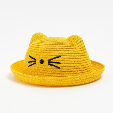 Hat for the girl Minaku "cat", col. yellow, rn 50