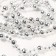Beads for the Christmas tree New Year, for the New Year, 3 m., Silver color