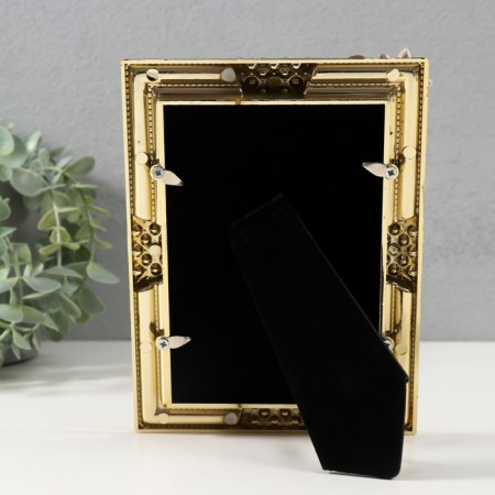 Photo frame 3083 10x15 cm "Pearls" plastic, col. gold-3