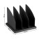 Stand for magazines and papers (sorter) Istanm, team, 3 departments, black