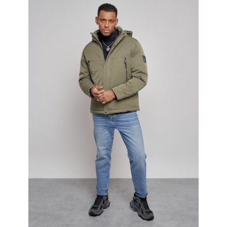Sports male winter, size 60, khaki color-11