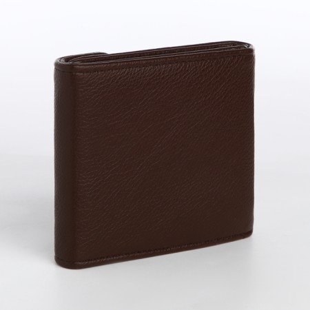 Women's wallet on a magnet, brown color-1