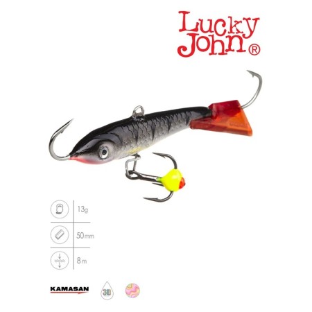 Balancir Lucky John Classic 5 + tee, 5 cm, color 12hrt blister