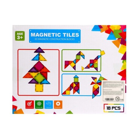 Magnetic designer "Magic Magnet", 18 parts-6