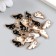 Buttons plastic for creativity on the leg "cloud" set of 20 pcs mix 1.5x0.9 cm