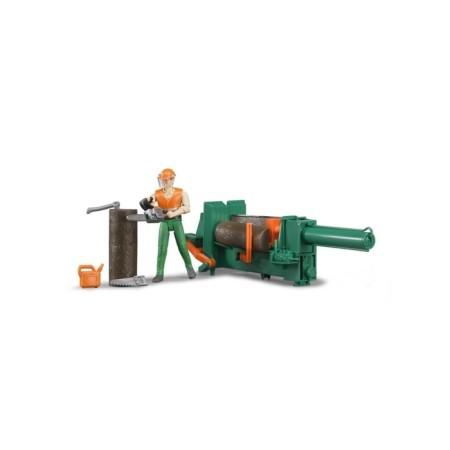 Toy "Coting machine for Breven" with a worker