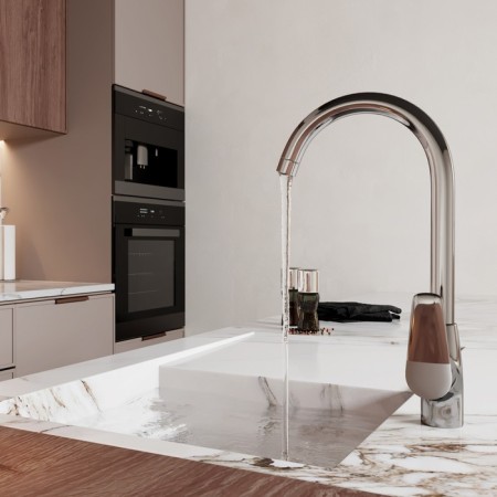 Kitchen mixer Wasserkraft Vils 5607, single -leaf, spill 209 mm, chrome-6