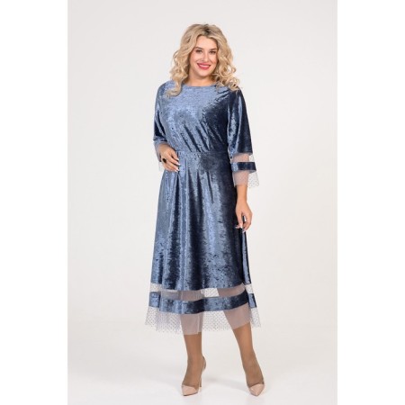 Women's dress, size 66, gray color-1