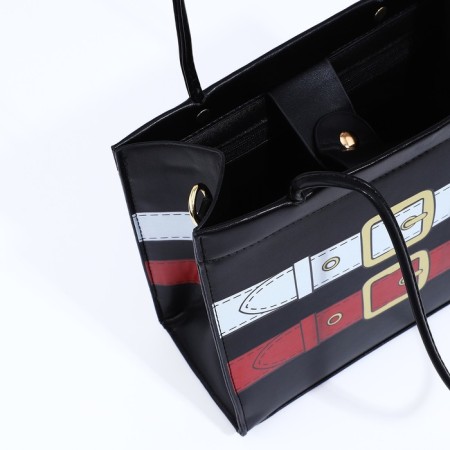 Female bag, lightning tout, black color-6