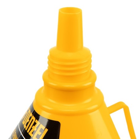 Plastic funnel Denzel, 135 mm with a metal sieve, a flexible tip and a non -pierce 9880-4