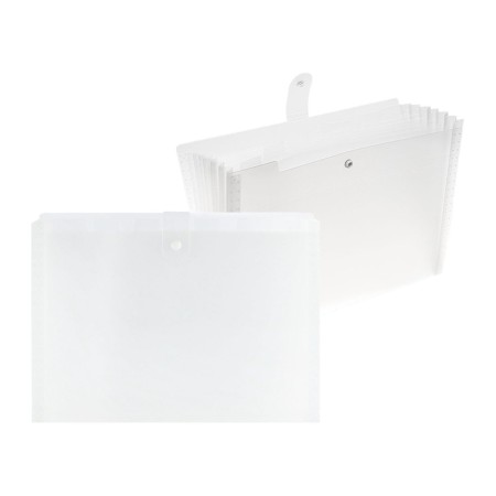 A5, Calligrata Top Deluxe, 6 departments, 500 μm, on a button, white with color separators-4