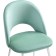 Chair on the metal frame Irre Metal/velor, white/green 50x55x82 cm