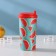 A glass with a watermelon lid, 470 ml, plastic