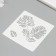 Stencil "Big leaves" 15x15 cm