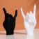 Figure candle "hand-koza", 10x4 cm, black