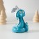 Polystone souvenir "Snake in a hat with hare ears" 3.5x6 cm