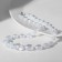 Beads "Classic" ovals for an increase, the color of the rainbow-white, 45 cm