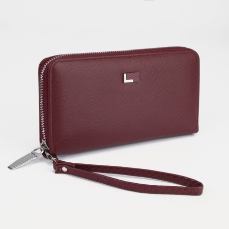 Women's wallet with lightning, burgundy color