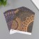 D/scrap paper bilateral "Mehendi and geometry silver" 180 grams set 10 pcs 15.5x17cm