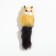 A toy for cats "cat-arc", artificial fur, housing 7 cm, yellow/black