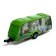 Metal machine with a dinosaur trailer, doors open, mixing color