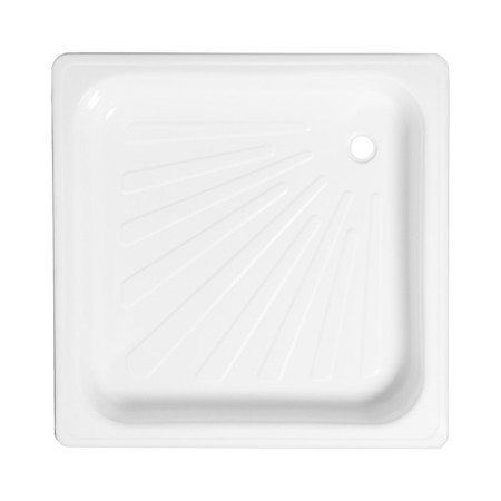 Book of shower steel Ligeya, enameled, 900x900x150 mm, without siphon