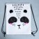 Back for shoes "Beauty Panda" with additional elements, 30 x 40 cm