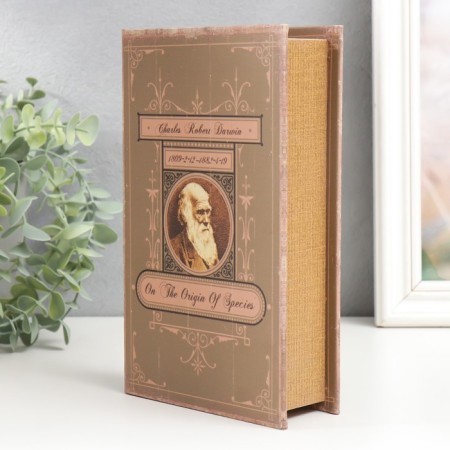 Safe Brush Tree to the leatherette "Charles Robert Darwin. On the origin of species" 21x13x5 cm-1