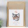 Photo frame plastic 35x50 cm, gold (plastic screen)