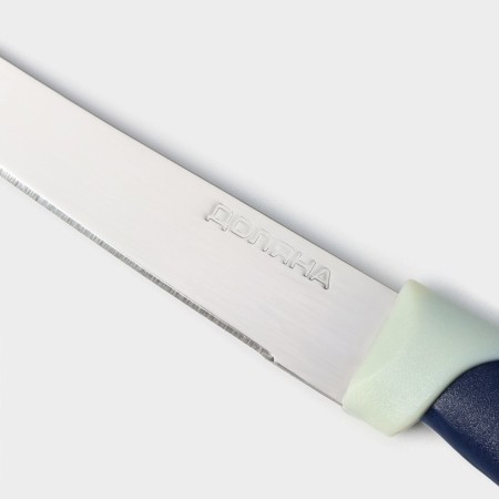 Kitchen knife for citrus shares "Strayp", smooth blade 11.5 cm, blue color-3