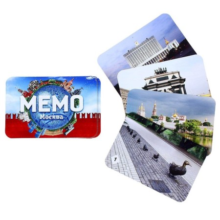 Board game "Memo. Moscow ", 50 cards + cognitive brochure-1