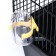 A cage for rodents with a high pallet, 47 x 30 x 35 cm, black