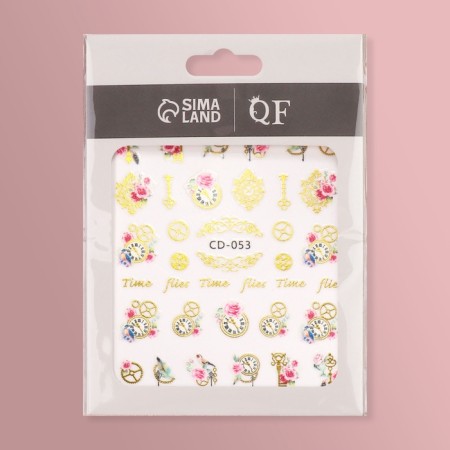 Nail stickers 10.2*8cm Time Flies CD-053 Vygotok-2