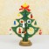 New Year's souvenir "Christmas tree on the stand" (gradient, color mix)