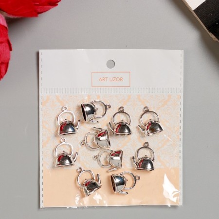 Decor Metal for creativity "Text" (A35087) 2.2x1.7 cm-3