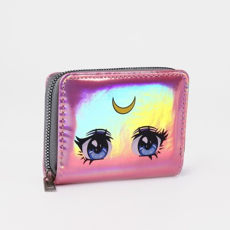 Wallet with a holographic effect "Eyes", 12.5x9x2 cm-6