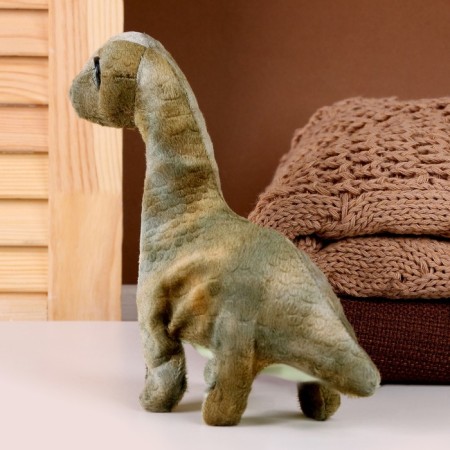 Soft musical toy "Dinosaurus", 20 cm, dark green color-2