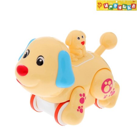 Inertial toy "Funny animals with kids", mix-2