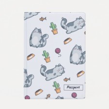 Cover for passport, white color