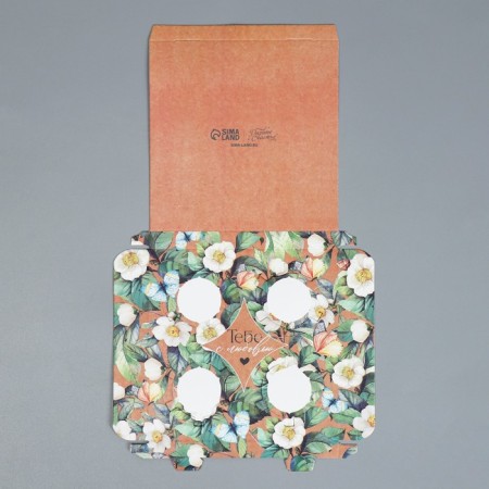 Capcake box, confectionery packaging, 4 cells “You with love”, 16 x 16 x 11.5 cm-4