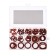 Sealing ring, 15 types, thickness 3.1 mm, set 100 pcs
