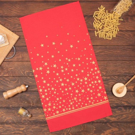 Ethel towel Gold Stars 40x70cm, 100%HL, 190g/m2