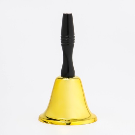 Metal bell, Bella desktop call, 10 x 19 cm, golden-1