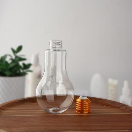 Bottle d/storage 200ml D6.8*13.5cm light bulb gold-3
