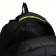 Youth backpack with a zipper, 4 pockets, black/green color
