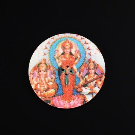 Bowling stand "Lakshmi, Ganesha and Sarasvati", D = 6 cm