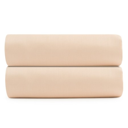 A sheet of beige-pink satin from the Essential collection, size 240x270 cm-1