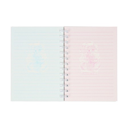 Notebook Gift Book on the comb 80l, line, color block, cover. 3D anime (17.7x13.7cm) 10539-5