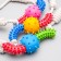 Cable toy with chewing elements "toothpick", up to 60 cm, mix of flowers