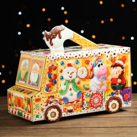Gift box “Ice Cream” with animation, 29 x 13 x 15.5 cm,